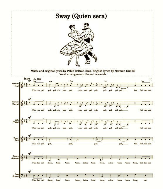 First page of Sway Score
