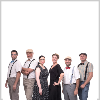 Foto. Vocal swing "Brighella" in bianco.