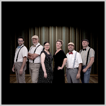 Foto. Vocal Swing in teatro.