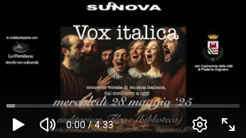 Video dello spettacolo dal vivo Vox Italica.