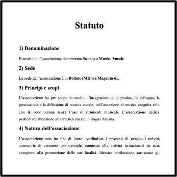 Icona della sezione Associazione.